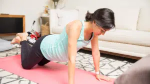 bed exercises to lose weight Knee push ups