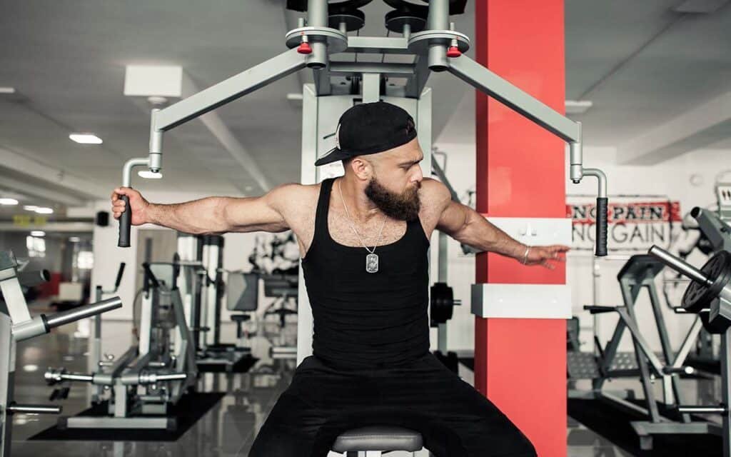 Chest Exercises Gym Pec Deck Machine