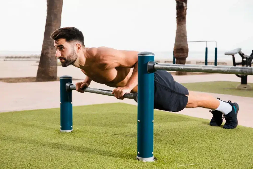 3. Chest Dips (Weighted or Bodyweight)