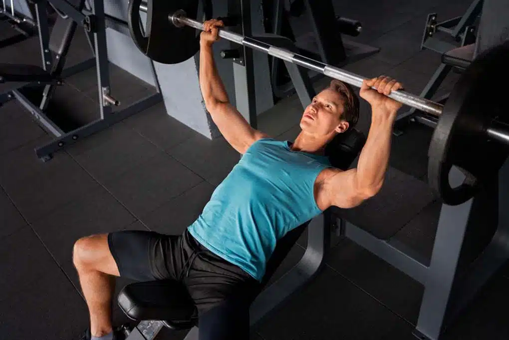 1. Decline Barbell Bench Press