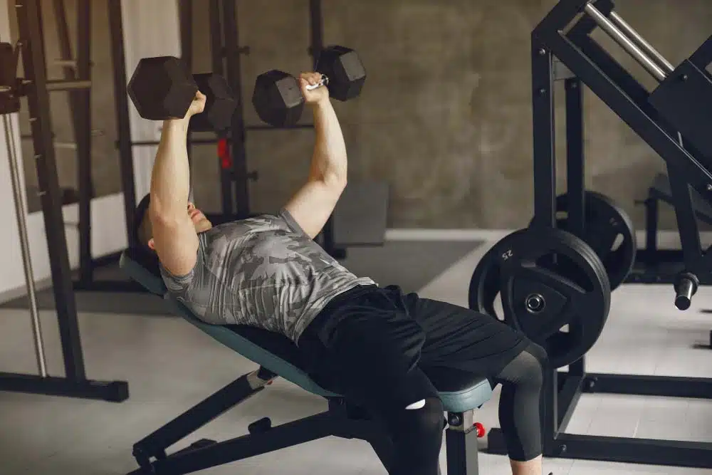 2. Decline Dumbbell Press